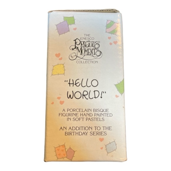 Vintage Precious Moments Figurine - “Hello World”, from the Birthday Series - Picture 3 of 11